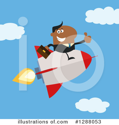 Royalty-Free (RF) Rocket Clipart Illustration by Hit Toon - Stock Sample #1288053