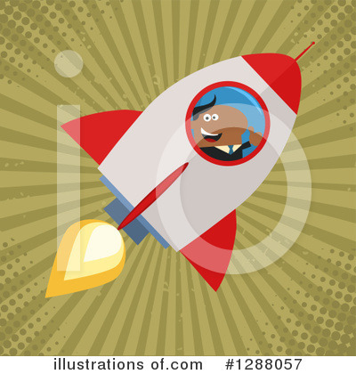 Royalty-Free (RF) Rocket Clipart Illustration by Hit Toon - Stock Sample #1288057