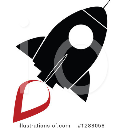 Royalty-Free (RF) Rocket Clipart Illustration by Hit Toon - Stock Sample #1288058