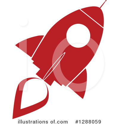 Royalty-Free (RF) Rocket Clipart Illustration by Hit Toon - Stock Sample #1288059