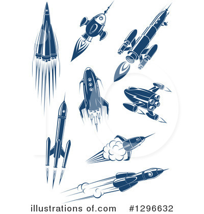 Royalty-Free (RF) Rocket Clipart Illustration by Vector Tradition SM - Stock Sample #1296632