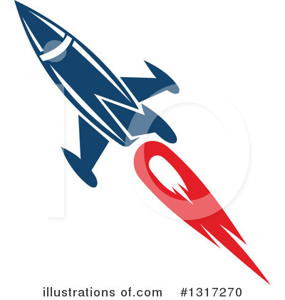 Royalty-Free (RF) Rocket Clipart Illustration by Vector Tradition SM - Stock Sample #1317270