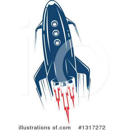 Royalty-Free (RF) Rocket Clipart Illustration by Vector Tradition SM - Stock Sample #1317272