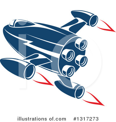 Royalty-Free (RF) Rocket Clipart Illustration by Vector Tradition SM - Stock Sample #1317273