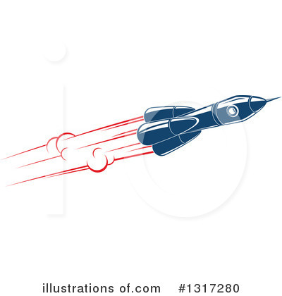 Royalty-Free (RF) Rocket Clipart Illustration by Vector Tradition SM - Stock Sample #1317280