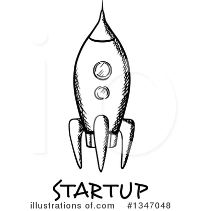 Royalty-Free (RF) Rocket Clipart Illustration by Vector Tradition SM - Stock Sample #1347048