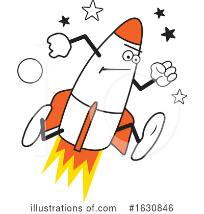 Royalty-Free (RF) Rocket Clipart Illustration by Johnny Sajem - Stock Sample #1630846
