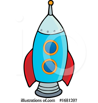 Royalty-Free (RF) Rocket Clipart Illustration by visekart - Stock Sample #1681207