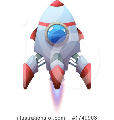 Rocket Clipart #1749903 by Vector Tradition SM