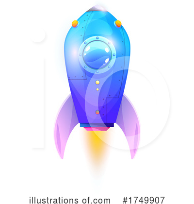 Royalty-Free (RF) Rocket Clipart Illustration by Vector Tradition SM - Stock Sample #1749907
