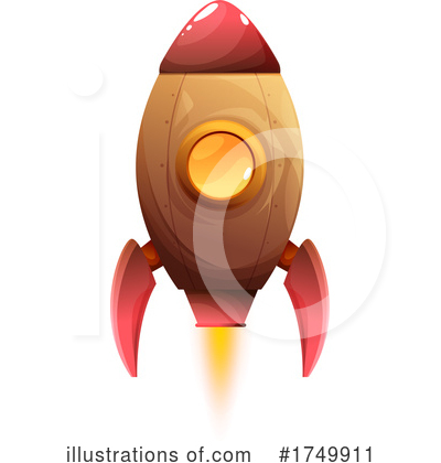 Rocket Clipart #1749911 by Vector Tradition SM