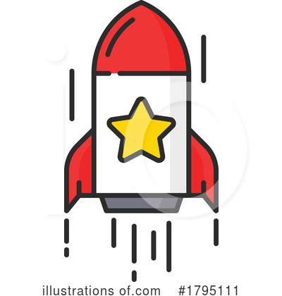 Royalty-Free (RF) Rocket Clipart Illustration by Vector Tradition SM - Stock Sample #1795111