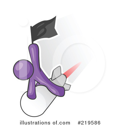 Royalty-Free (RF) Rocket Clipart Illustration by Leo Blanchette - Stock Sample #219586