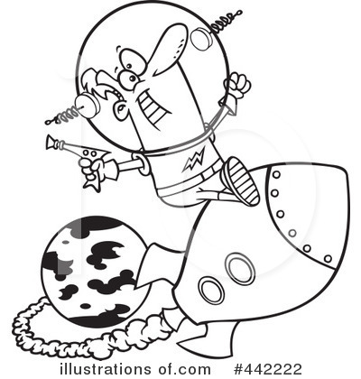 Royalty-Free (RF) Rocket Clipart Illustration by toonaday - Stock Sample #442222
