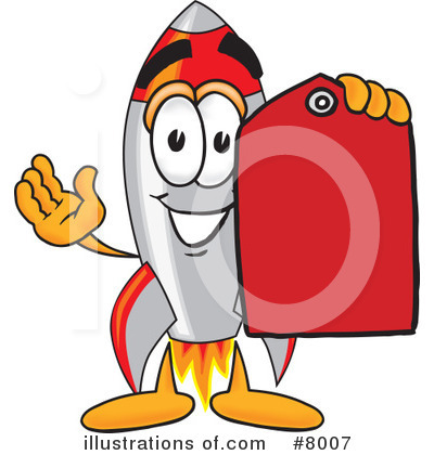 Rocket Mascot Clipart #8007 by Toons4Biz