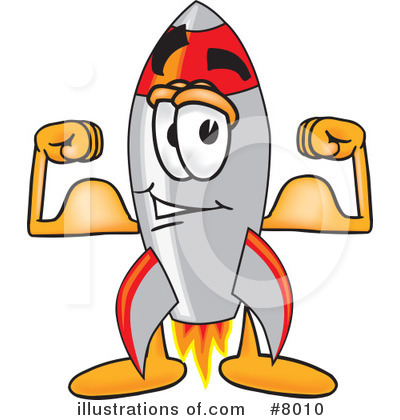 Rocket Mascot Clipart #8010 by Toons4Biz