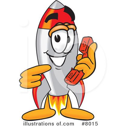 Rocket Mascot Clipart #8015 by Toons4Biz