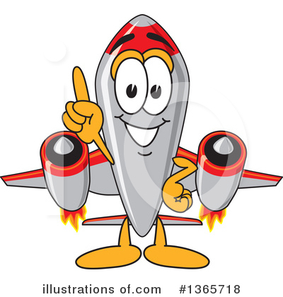 Royalty-Free (RF) Rocket Mascot Clipart Illustration by Mascot Junction - Stock Sample #1365718