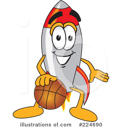 Royalty-Free (RF) Rocket Mascot Clipart Illustration by Mascot Junction - Stock Sample #224690