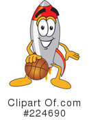 Rocket Mascot Clipart #224690 by Mascot Junction