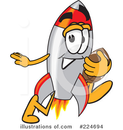 Royalty-Free (RF) Rocket Mascot Clipart Illustration by Mascot Junction - Stock Sample #224694
