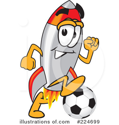 Royalty-Free (RF) Rocket Mascot Clipart Illustration by Mascot Junction - Stock Sample #224699