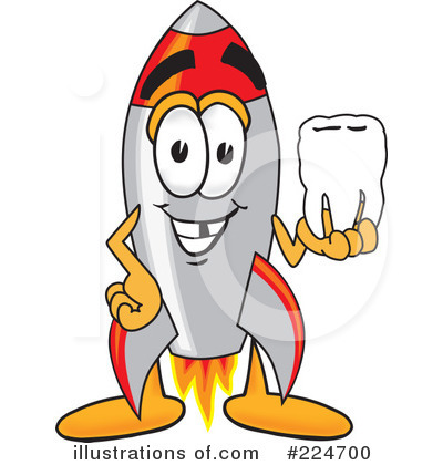 Royalty-Free (RF) Rocket Mascot Clipart Illustration by Mascot Junction - Stock Sample #224700