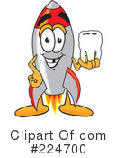 Rocket Mascot Clipart #224700 by Mascot Junction
