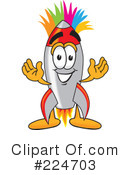Rocket Mascot Clipart #224703 by Mascot Junction