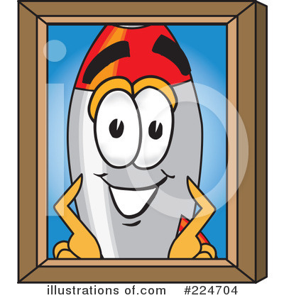 Royalty-Free (RF) Rocket Mascot Clipart Illustration by Mascot Junction - Stock Sample #224704