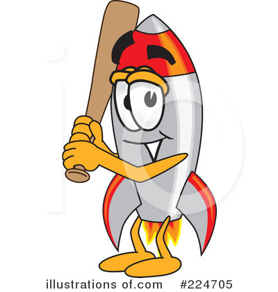 Royalty-Free (RF) Rocket Mascot Clipart Illustration by Mascot Junction - Stock Sample #224705