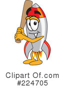Rocket Mascot Clipart #224705 by Mascot Junction