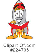 Rocket Mascot Clipart #224706 by Mascot Junction