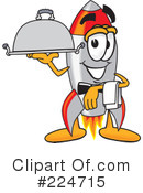 Rocket Mascot Clipart #224715 by Mascot Junction