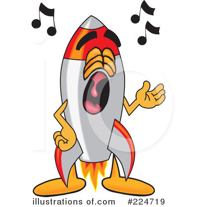Royalty-Free (RF) Rocket Mascot Clipart Illustration by Mascot Junction - Stock Sample #224719