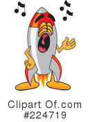 Rocket Mascot Clipart #224719 by Mascot Junction