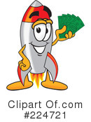 Rocket Mascot Clipart #224721 by Mascot Junction