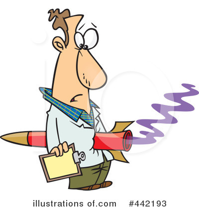 Royalty-Free (RF) Rocket Scientist Clipart Illustration by toonaday - Stock Sample #442193