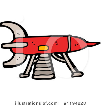 Royalty-Free (RF) Rocket Ship Clipart Illustration by lineartestpilot - Stock Sample #1194228