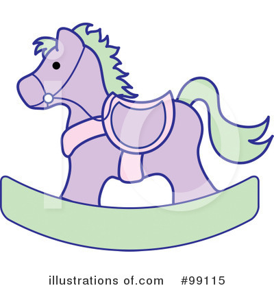 Royalty-Free (RF) Rocking Horse Clipart Illustration by Pams Clipart - Stock Sample #99115