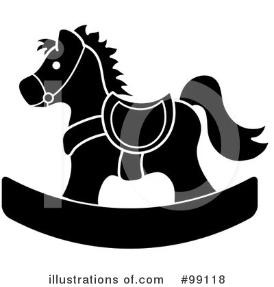 Royalty-Free (RF) Rocking Horse Clipart Illustration by Pams Clipart - Stock Sample #99118