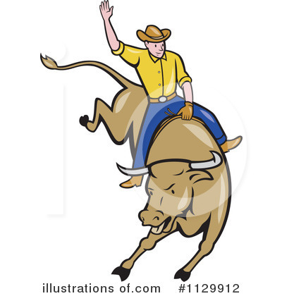 Royalty-Free (RF) Rodeo Clipart Illustration by patrimonio - Stock Sample #1129912