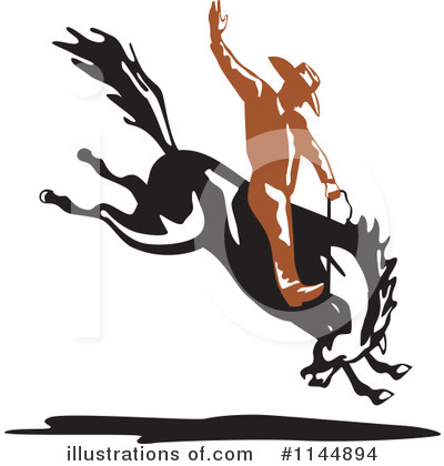 Royalty-Free (RF) Rodeo Clipart Illustration by patrimonio - Stock Sample #1144894