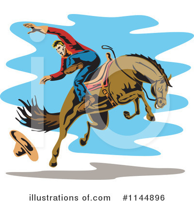 Royalty-Free (RF) Rodeo Clipart Illustration by patrimonio - Stock Sample #1144896