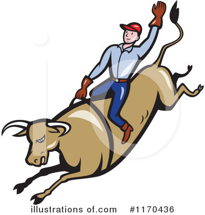 Royalty-Free (RF) Rodeo Clipart Illustration by patrimonio - Stock Sample #1170436