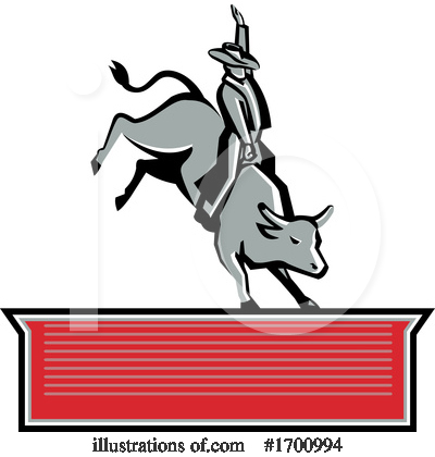 Royalty-Free (RF) Rodeo Clipart Illustration by patrimonio - Stock Sample #1700994