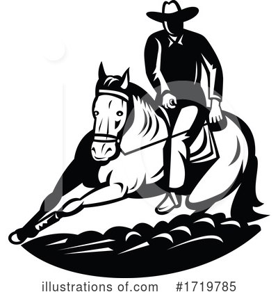 Royalty-Free (RF) Rodeo Clipart Illustration by patrimonio - Stock Sample #1719785