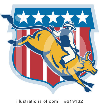 Royalty-Free (RF) Rodeo Clipart Illustration by patrimonio - Stock Sample #219132