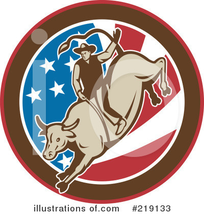 Royalty-Free (RF) Rodeo Clipart Illustration by patrimonio - Stock Sample #219133
