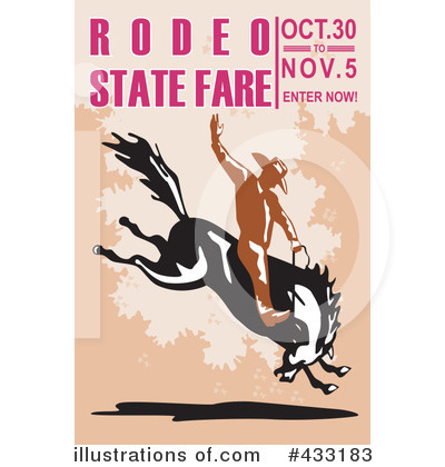 Royalty-Free (RF) Rodeo Clipart Illustration by patrimonio - Stock Sample #433183
